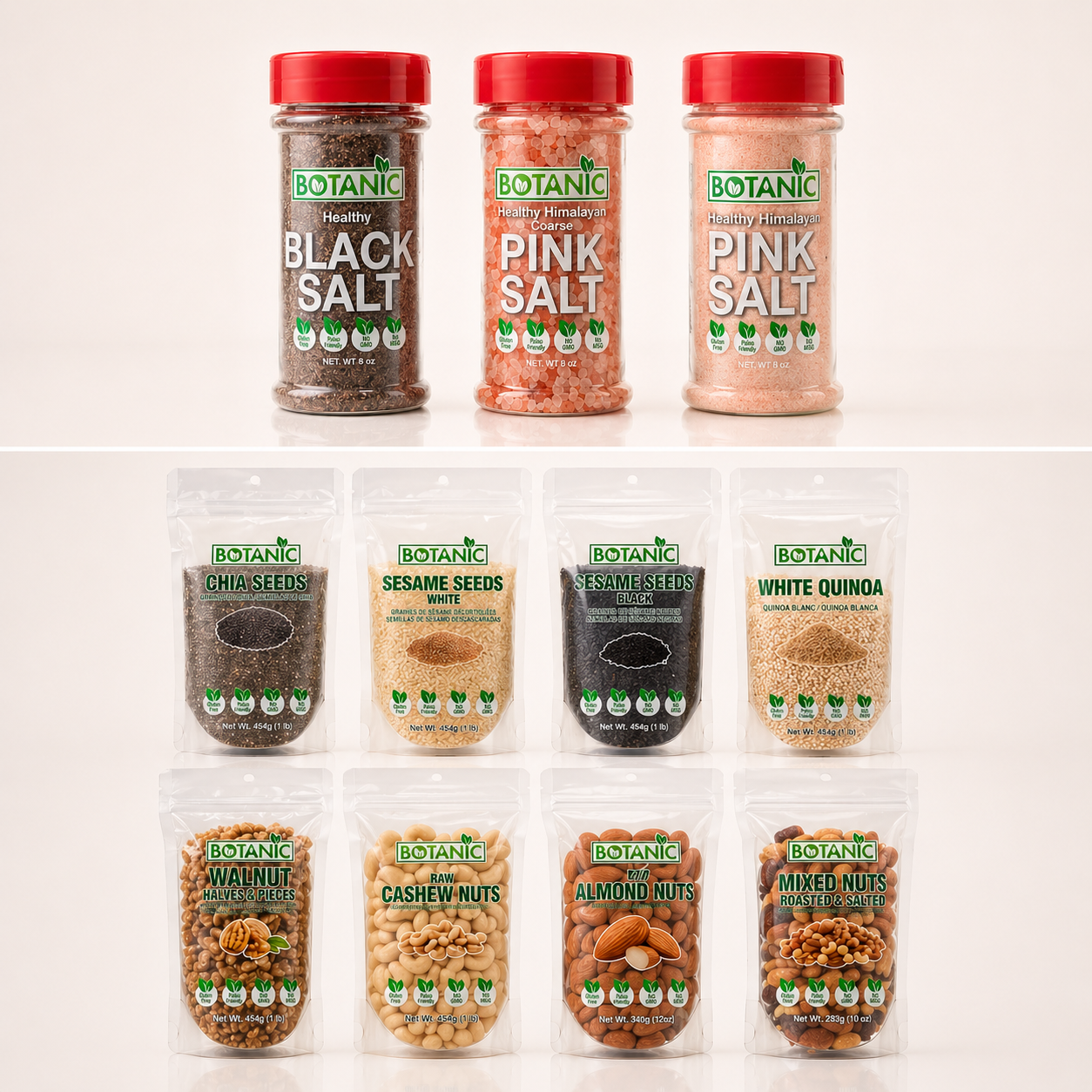 Botanic Shakers & Nuts
